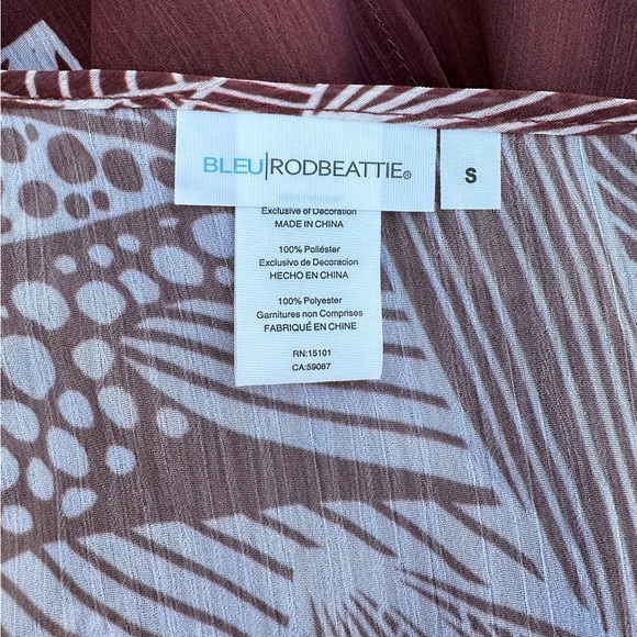 NWOT Bleu Rod Beattie "En La Playa" open sleeve coverup - size S - Picture 5 of 5